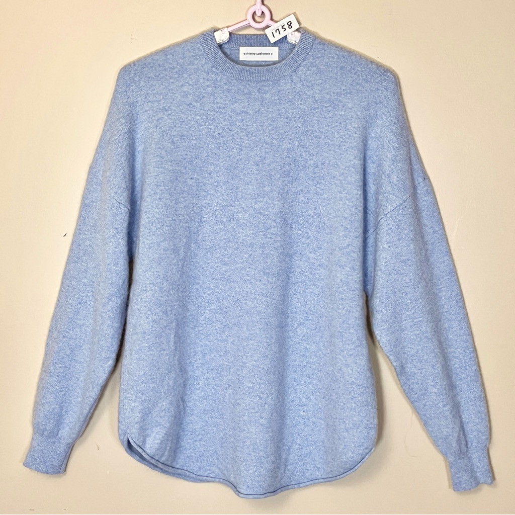 Extreme Cashmere X Pullover N 53 Crew Hop Sweater - Blue
